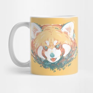 Red Panda Splat Mug